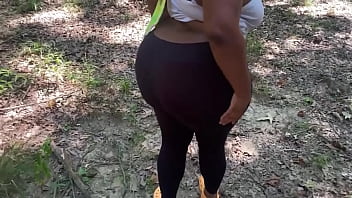 Handsomedevan walk up on a lost meaty caboose  plus-size in the forest so he plows her butt fuck-hole