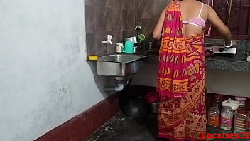 Crimson saree Kitchen Hump In Sonali ( Official Movie By Localsex31)