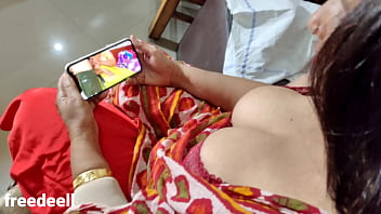 My step Step-sister eyeing Porn. Clear Hindi Homemade