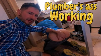 Fledgling Man Stretched Plumber's and Lay Down his Trunk - With Alex Barcelona