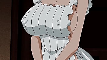 Sizzling Huge-boobed Maid Breastfeeding Her Chief - Uncensored Anime porn