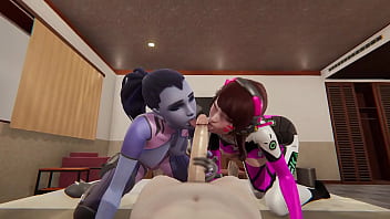 Overwatch Compilation D.VA and Widowmaker l Three dimensional cartoon