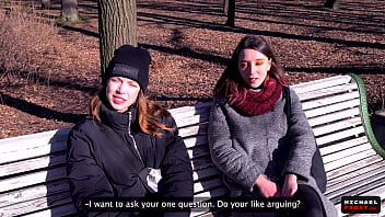 Attempt it! Street Bet With Stranger Femmes - Public Agent - Point of view
