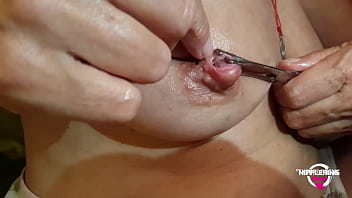 Nippleringlover super-naughty mom fingerblasting extraordinary pierced nips turning nips inwards out
