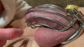 Virginity Belt first-ever time on his Penis and demolished ejaculation