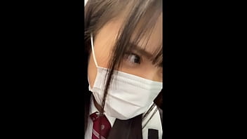 [Caution] Uniform bombshell K-chan at Shibuya [neat / lengthy dark-hued hair / damsel college girl / blazer / milky slick legs] #Sneak Underpants #Sneak Glimpse #Train #Home