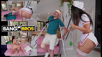 BANGBROS - Johnny Enjoy Hijacks His Ailing Bodacious Brazilian Nurse Violet Myers
