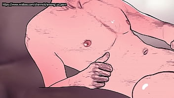 One Lump yaoi - Luffy pops after wanking - anime manga porn