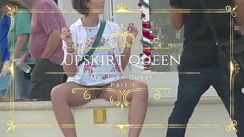 Helena Price,  My Hard-on Quest #1 (Part 1 and 2) - UPSKIRT Demonstrating IN PUBLIC!