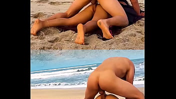 UNKNOWN masculine plows me after demonstrating him my bootie on public beach
