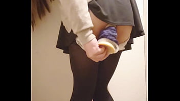 Chinese chick public switching apartment fuck stick getting off