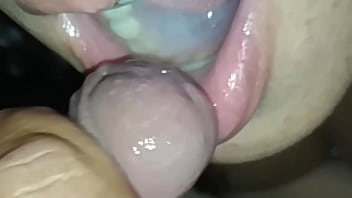 My wifey gargling my friend, blowjob and gobbling cum, my wife's hottest acquaintance