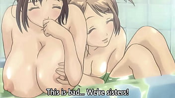 Step Sisters Taking a Tub Together! Anime porn [Subtitled]