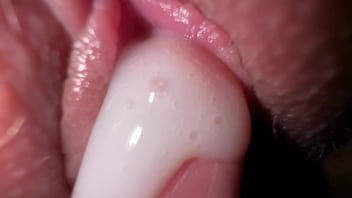 Utterly closeup lovemaking with friend's fiance, taut white pearly screw and spunk on opened up cootchie