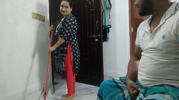 Demonstrating meatpipe on real indian maid