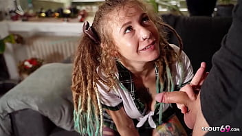 German Dreadlocks Chick Julia Mayo entice to Pummel by Lecturer