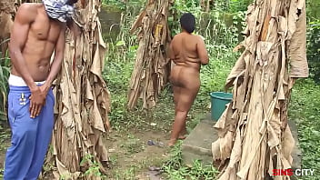My neighbor's wifey likes to bathtub outside near the local well, she's so sizzling