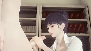 Anime Porno Uncensored - Shoko masturbates off and jizzes on her face and gets torn up while seizing her funbags - Chinese Chinese Manga Anime Game Porno